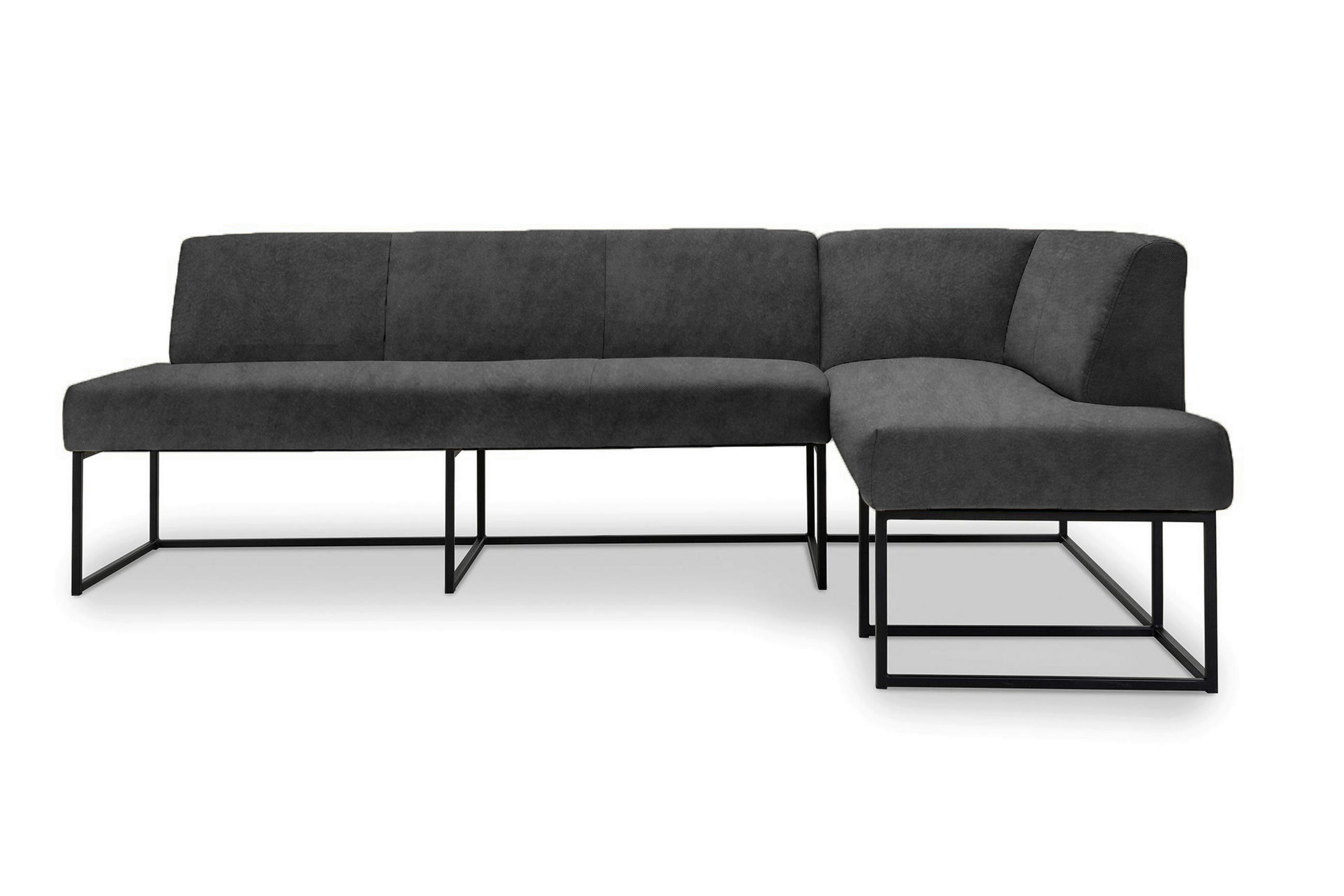 UGAONA KLUPA  crna   - crna, Moderno, drvo/metal (245/157cm) - Livetastic