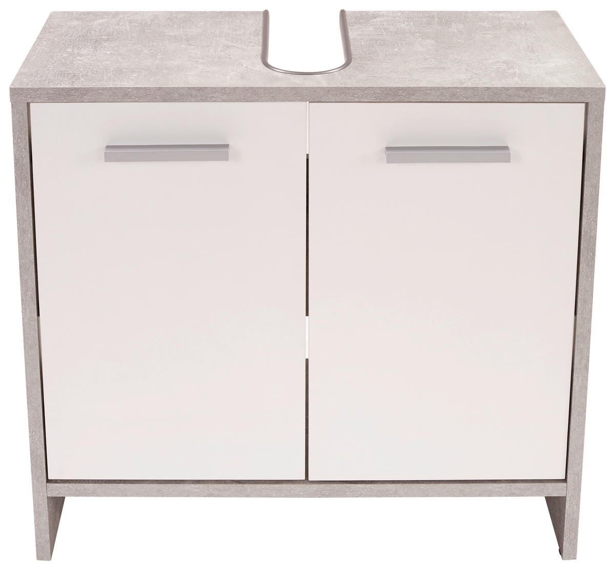 WASCHBECKENUNTERSCHRANK 60,4/55/28 cm  - Chromfarben/Hellgrau, MODERN, Holzwerkstoff/Kunststoff (60,4/55/28cm) - MID.YOU