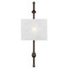 VÄGGLAMPA Teva 29.2/76.5/12.1  cm   - bronsfärgad, Klassisk, metall/glas (29.2/76.5/12.1 cm) - Elstead Lighting