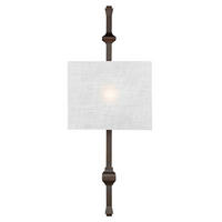 VÄGGLAMPA Teva 29.2/76.5/12.1  cm   - bronsfärgad, Klassisk, metall/glas (29.2/76.5/12.1 cm) - Elstead Lighting