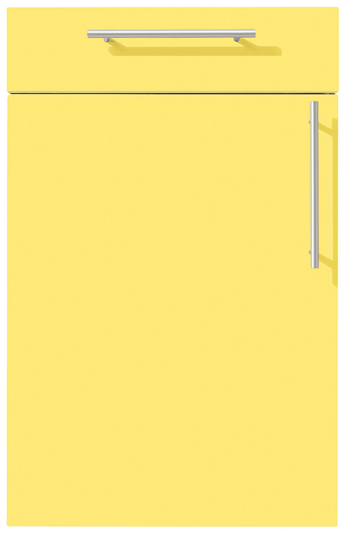 EINBAUKÜCHE BEATE  - Currygelb, Design, Holzwerkstoff - Novel