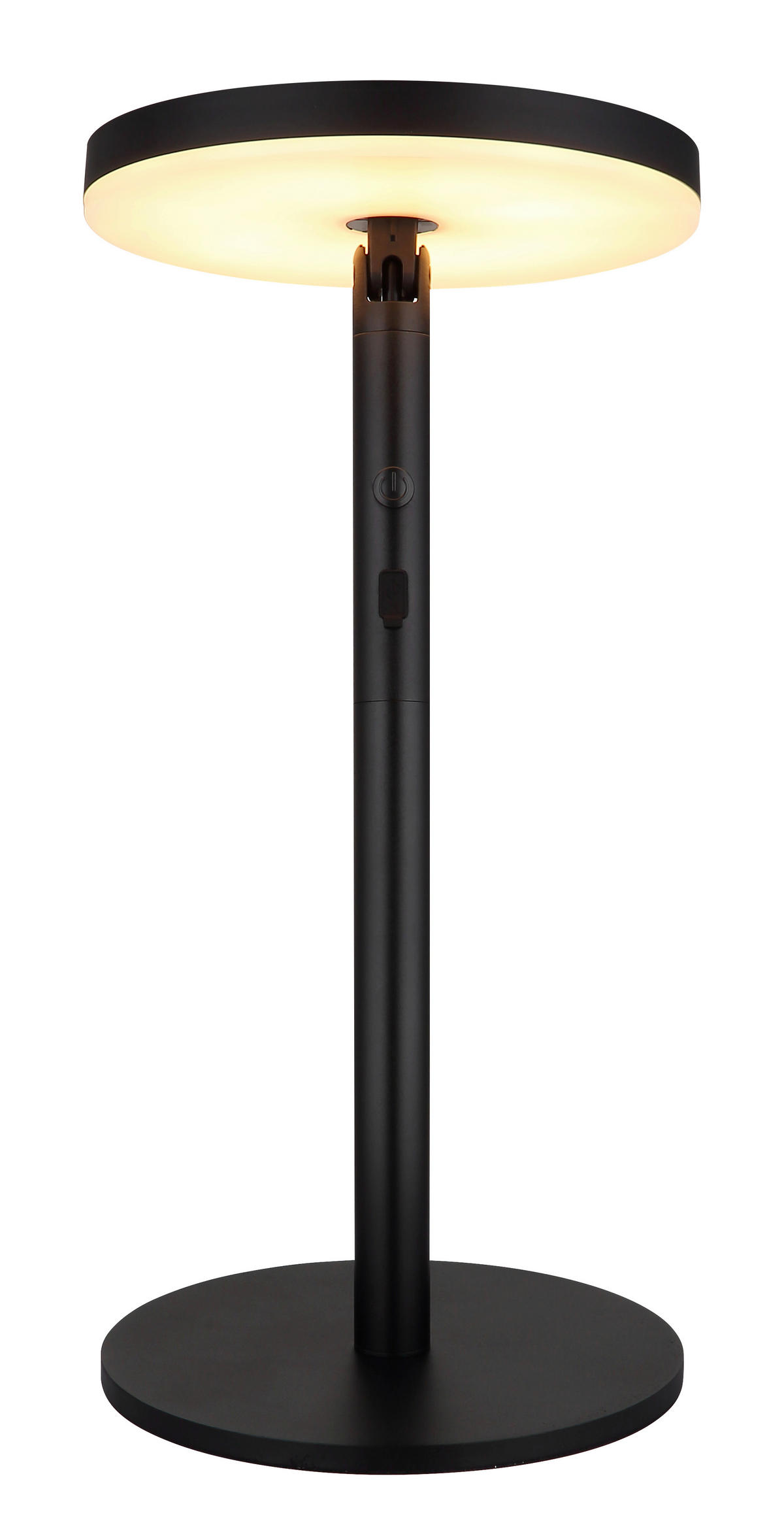 SOLARLEUCHTE  - Opal/Schwarz, Design, Kunststoff/Metall (23/145cm) - Globo