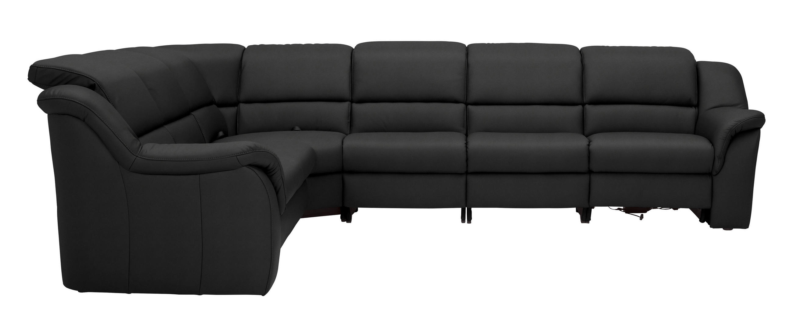 ECKSOFA  in Echtleder Anthrazit  260/324 cm  - Anthrazit/Schwarz, KONVENTIONELL, Leder/Kunststoff (260/324cm) - Cantus