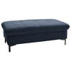 HOCKER in Textil Dunkelblau  - Schwarz/Dunkelblau, Design, Textil (124/46/68cm) - Xora