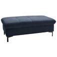 HOCKER in Textil Dunkelblau  - Schwarz/Dunkelblau, Design, Textil (124/46/68cm) - Xora
