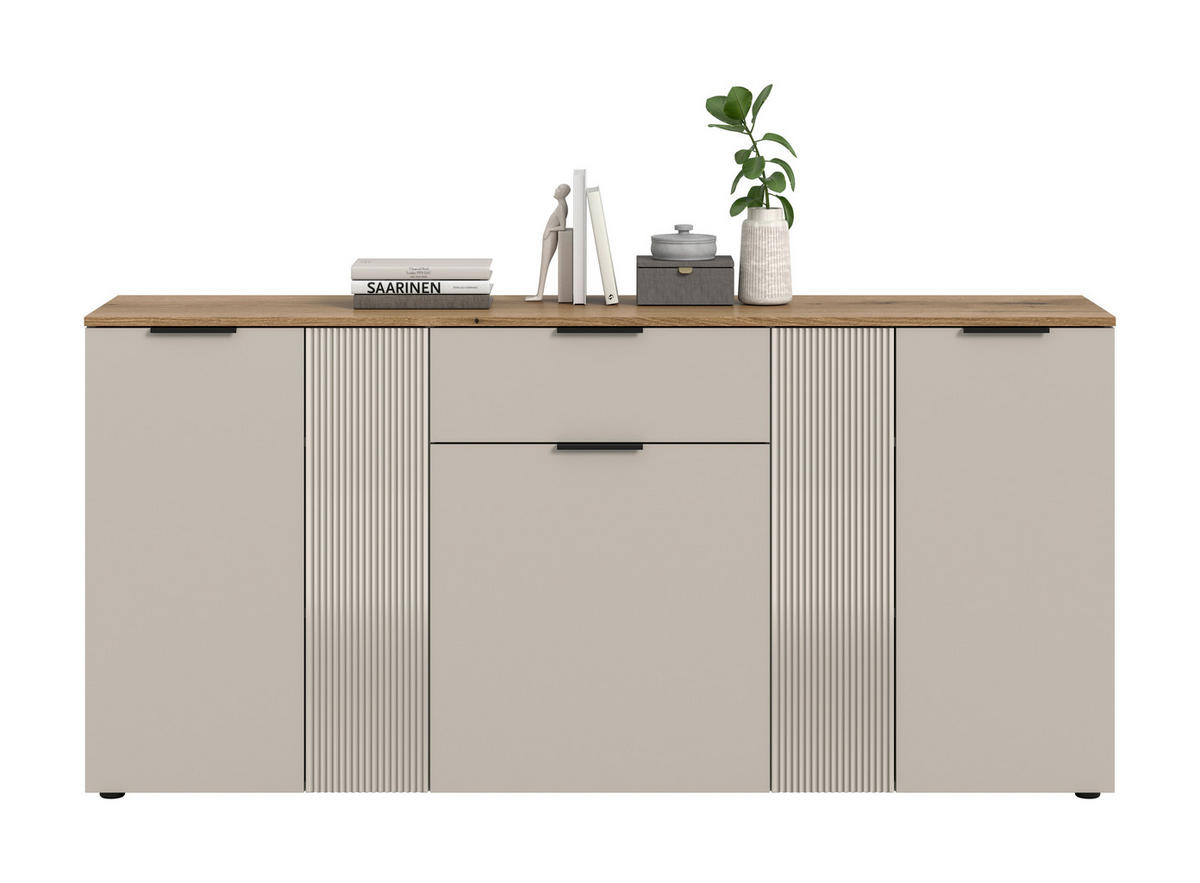 SIDEBOARD  180/86/38 cm 1 låda(or)  - svart/kashmir, Design, trämaterial/plast (180/86/38cm) - MID.YOU