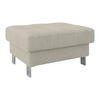 HOCKER in Textil Greige  - Greige, Modern, Textil/Metall (90/44/73cm) - MID.YOU