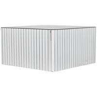 COUCHTISCH Spiegelglas quadratisch Klar  - Klar, Design, Glas/Holzwerkstoff (60/31/60cm) - MID.YOU