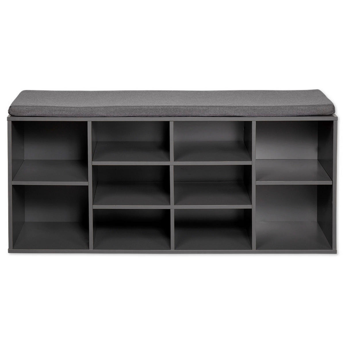 SCHUHSCHRANK Grau  - Grau, Design, Holzwerkstoff/Textil (103.5/48/29.5cm) - Kesper