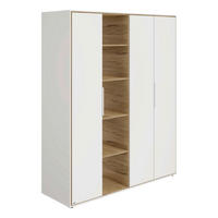 BABYKLEIDERSCHRANK Lieven  - Eichefarben/Weiß, Basics, Holzwerkstoff (166,4/203,6/54,8cm) - Paidi