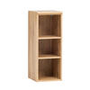 BADEZIMMERREGAL 30/79/35 cm  - Eiche Wotan/Silberfarben, Natur, Holzwerkstoff/Kunststoff (30/79/35cm) - Xora