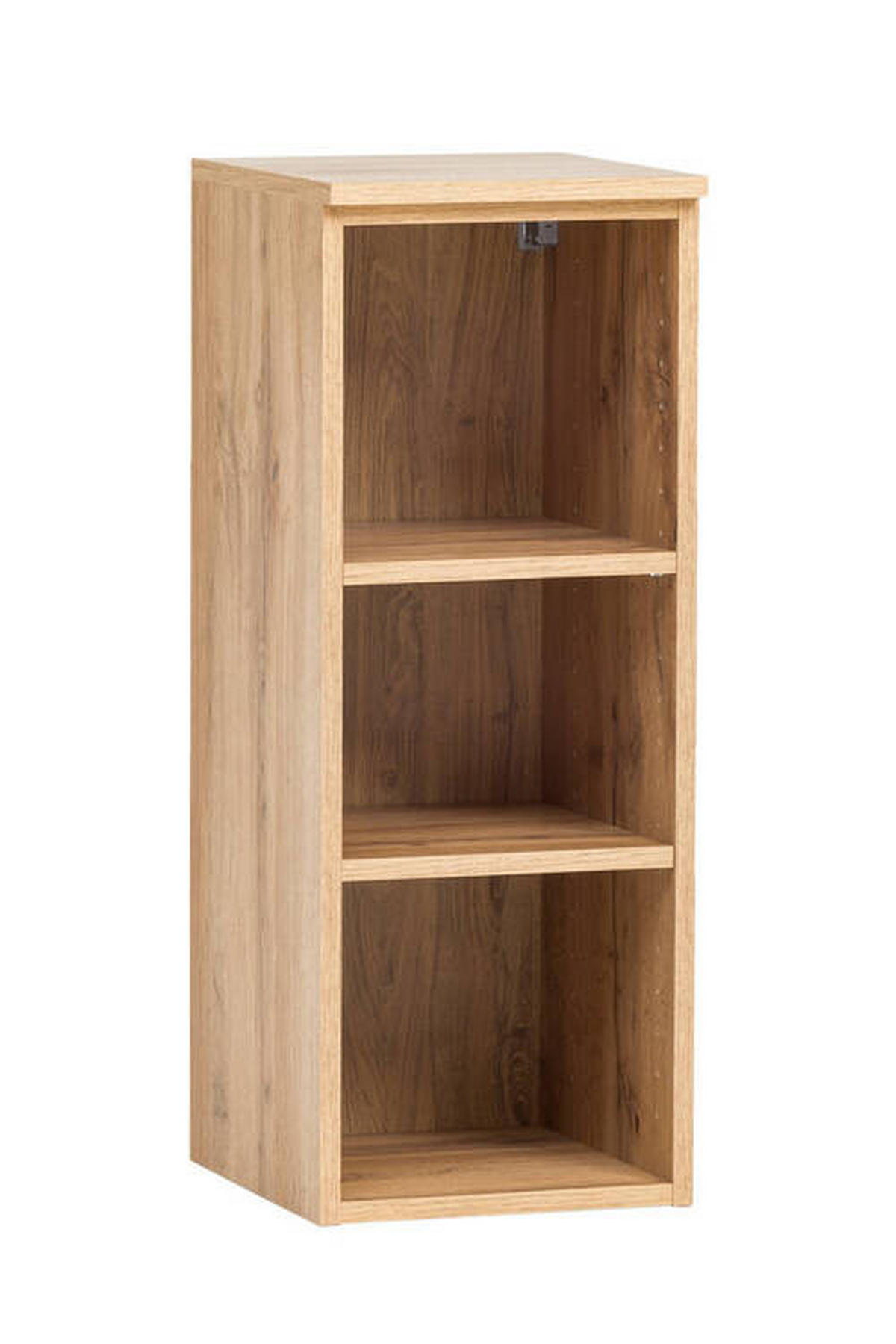 BADEZIMMERREGAL 30/79/35 cm  - Eiche Wotan/Silberfarben, Natur, Holzwerkstoff/Kunststoff (30/79/35cm) - Xora