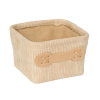 AUFBEWAHRUNGSKÖRBCHEN     - Beige, Basics, Textil (14/9/14cm) - Wenko