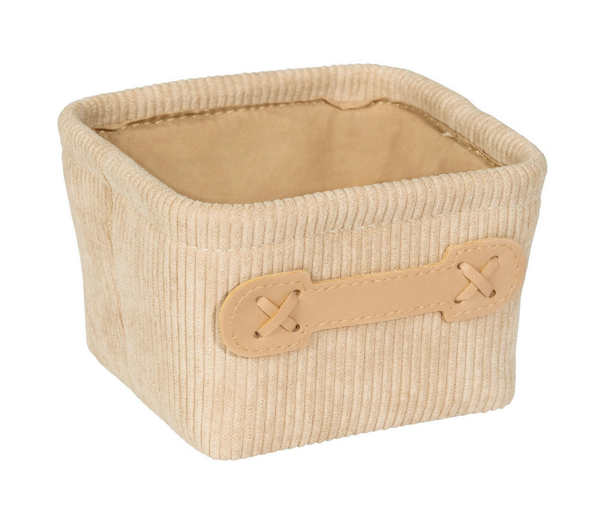 AUFBEWAHRUNGSKÖRBCHEN     - Beige, Basics, Textil (14/9/14cm) - Wenko