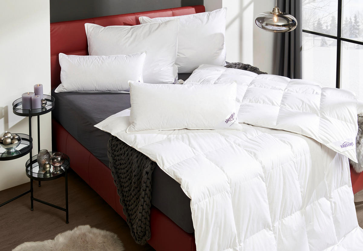 CELOROČNÁ PRIKRÝVKA, 140/200 cm, páperie - biela, Basics, textil (140/200cm) - Sleeptex