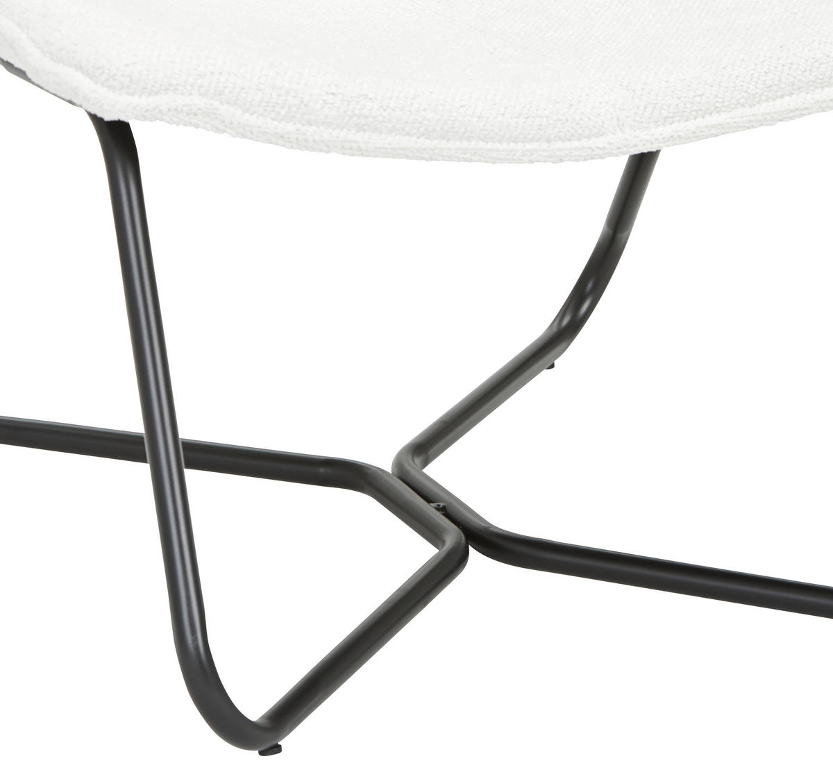 KŘESLO, dřevo, kov, textil, černá, krémová - černá/krémová, Design, kov/dřevo (65/71/73cm) - MID.YOU