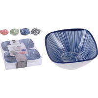 SNACKSSKÅL SET 4 delar 4x9 cm   - multicolor, Basics, keramik (4x9cm)