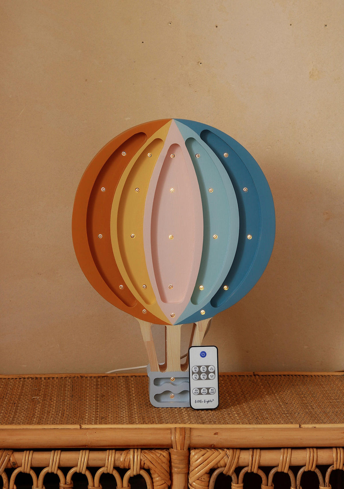 KINDERWANDLEUCHTE Sky 27/5.5/39 cm   - Multicolor, Natur, Holz (27/5.5/39cm)