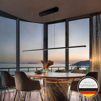 LED-HÄNGELEUCHTE 651 143/1,8/1,8 cm   - Schwarz, Design, Metall (143/1,8/1,8cm) - Ambiente