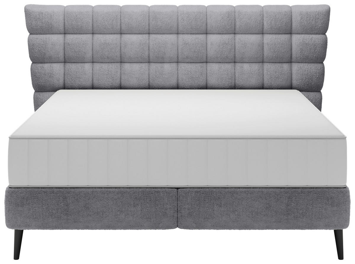 BOXSPRINGBETT 180/200 cm  in Greige  - Greige/Schwarz, Design, Holz/Holzwerkstoff (180/200cm) - Esposa