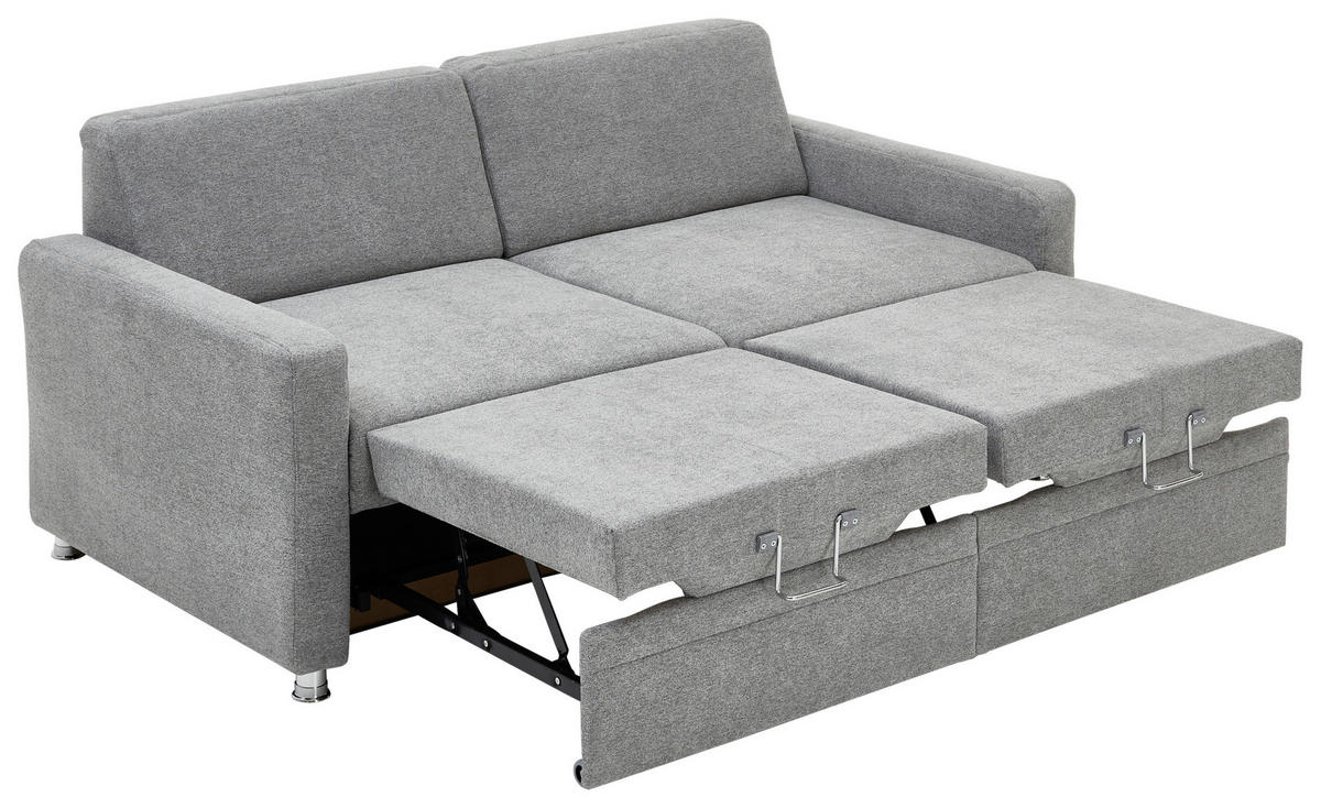 SCHLAFSOFA Naturfarben  - Naturfarben, KONVENTIONELL, Textil/Metall (206/90/100cm) - Beldomo Style