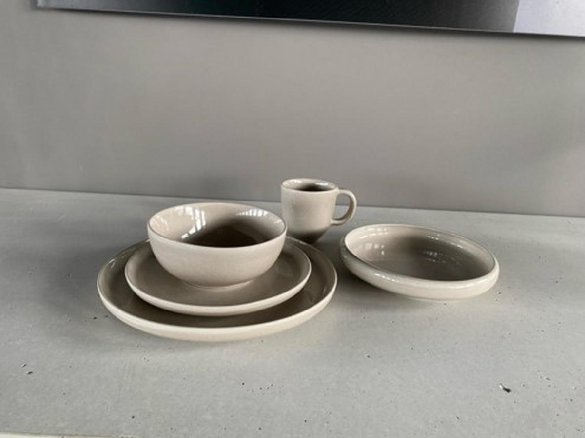 KOMBISERVICE Beige 20-teilig Canju  - Beige, LIFESTYLE, Keramik - Blomus