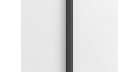 DREHTÜRENSCHRANK 151/223/61 cm,  in Graphitfarben, 3-türig  - Graphitfarben, Basics, Glas/Holzwerkstoff (151/223/61cm) - Novel