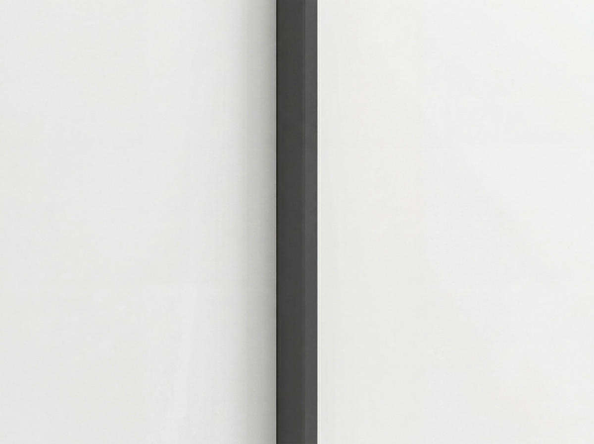 DREHTÜRENSCHRANK 101/235/61 cm,  in Weiß, 2-türig  - Graphitfarben/Weiß, Basics, Holzwerkstoff/Metall (101/235/61cm) - Novel