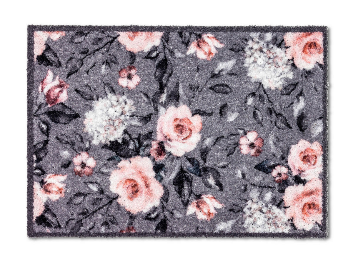 DVEŘNÍ ROHOŽKA, 50/70 cm - šedá/bílá, Trend, textil (50/70cm) - Esposa