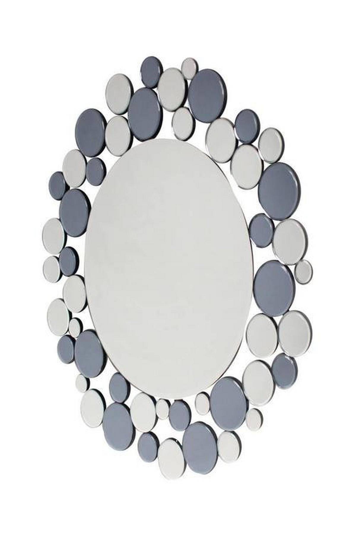 WANDSPIEGEL 80/80/5 cm  - Silberfarben/Grau, Basics, Glas/Metall (80/80/5cm) - Kayoom