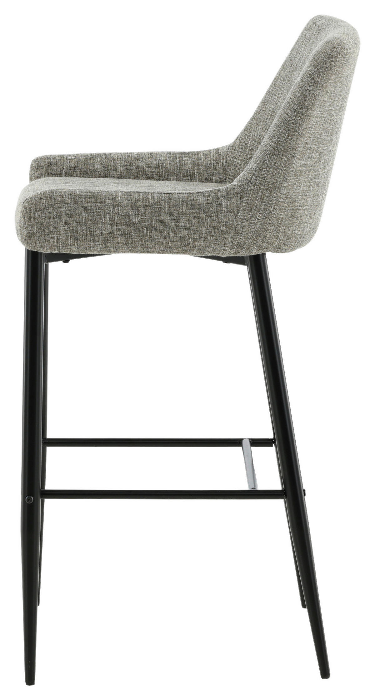BARHOCKER-SET in Schwarz, Beige  - Beige/Schwarz, Design, Textil/Metall (48/105/57cm) - Livetastic