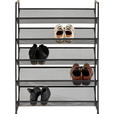 SCHUHREGAL 72/102,5/30 cm  - Schwarz, Basics, Kunststoff/Metall (72/102,5/30cm) - Xora
