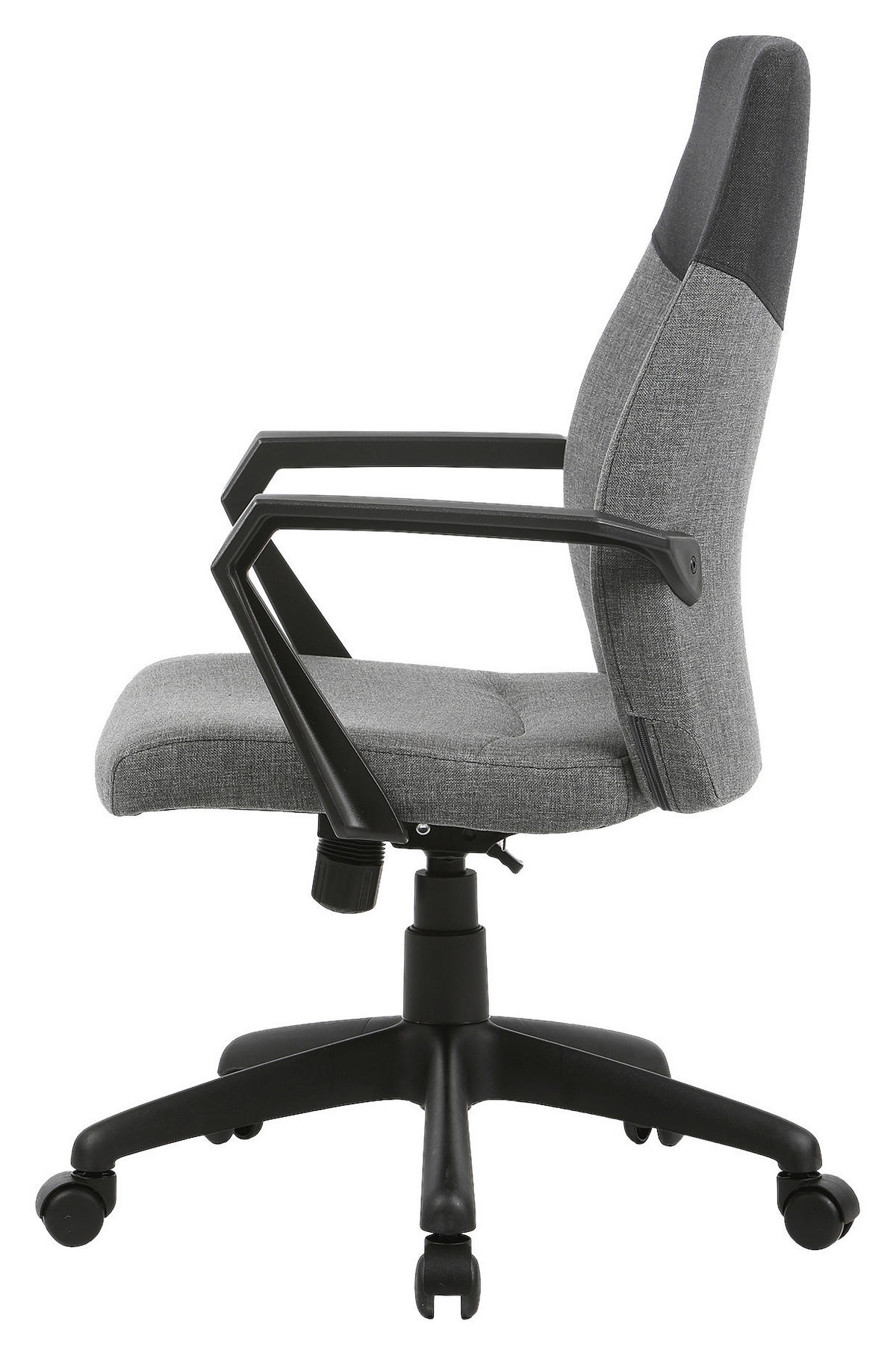 DREHSTUHL  in Webstoff Grau  - Schwarz/Grau, LIFESTYLE, Kunststoff/Textil (58/106,5/56cm) - MID.YOU