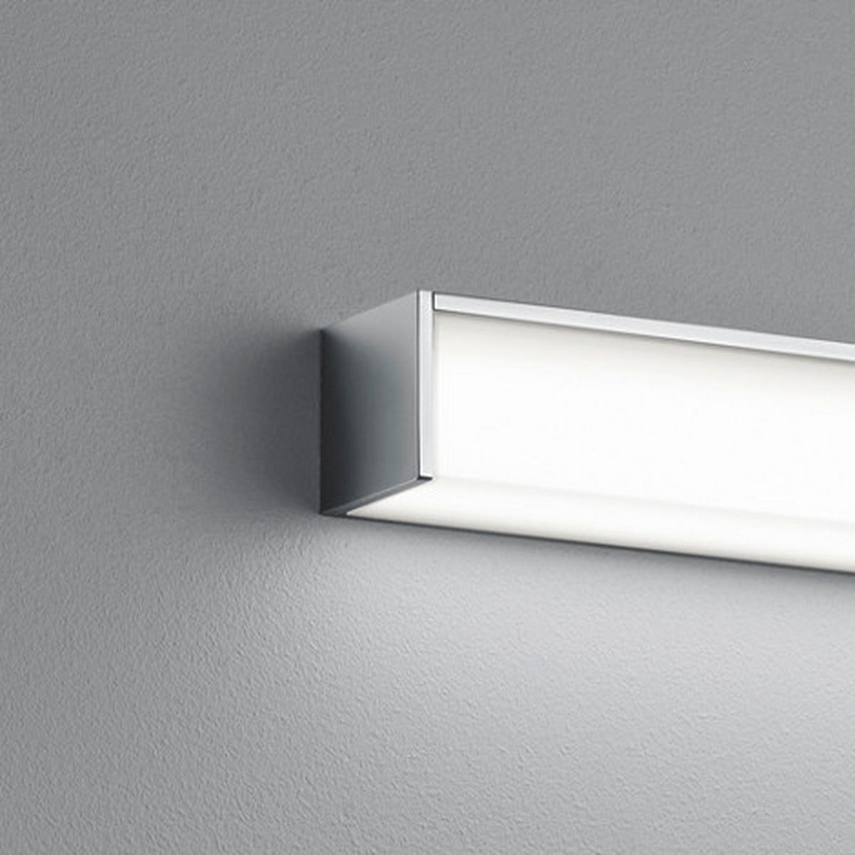 LED-WANDLEUCHTE Nok 60/6/6 cm   - Chromfarben, KONVENTIONELL, Kunststoff/Metall (60/6/6cm) - Helestra
