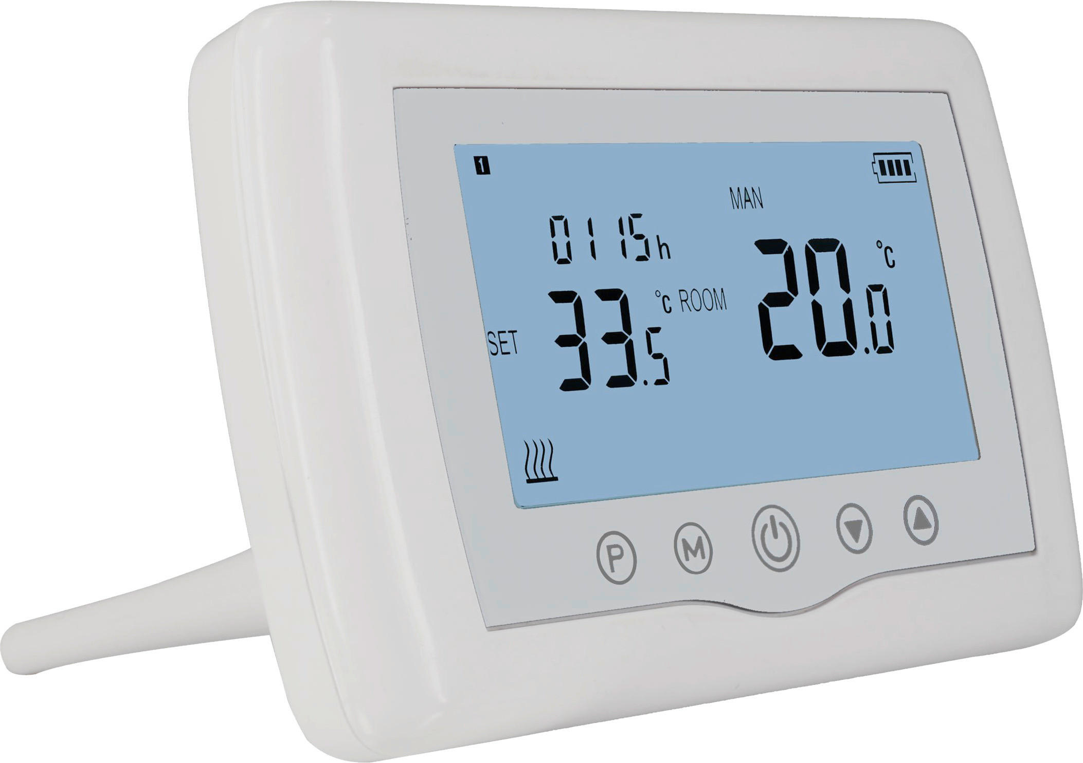 THERMOSTAT 13,5/8,8/2,2 cm  - Weiß, Basics, Kunststoff (13,5/8,8/2,2cm)