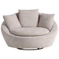 SESSEL in Chenille, Webstoff Silberfarben  - Silberfarben/Schwarz, Modern, Kunststoff/Textil (130/80/112cm) - Trendmanufaktur