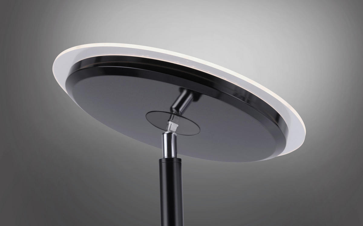 LED-STEHLEUCHTE 30/30/181 cm    - Schwarz, Design, Metall (30/30/181cm)
