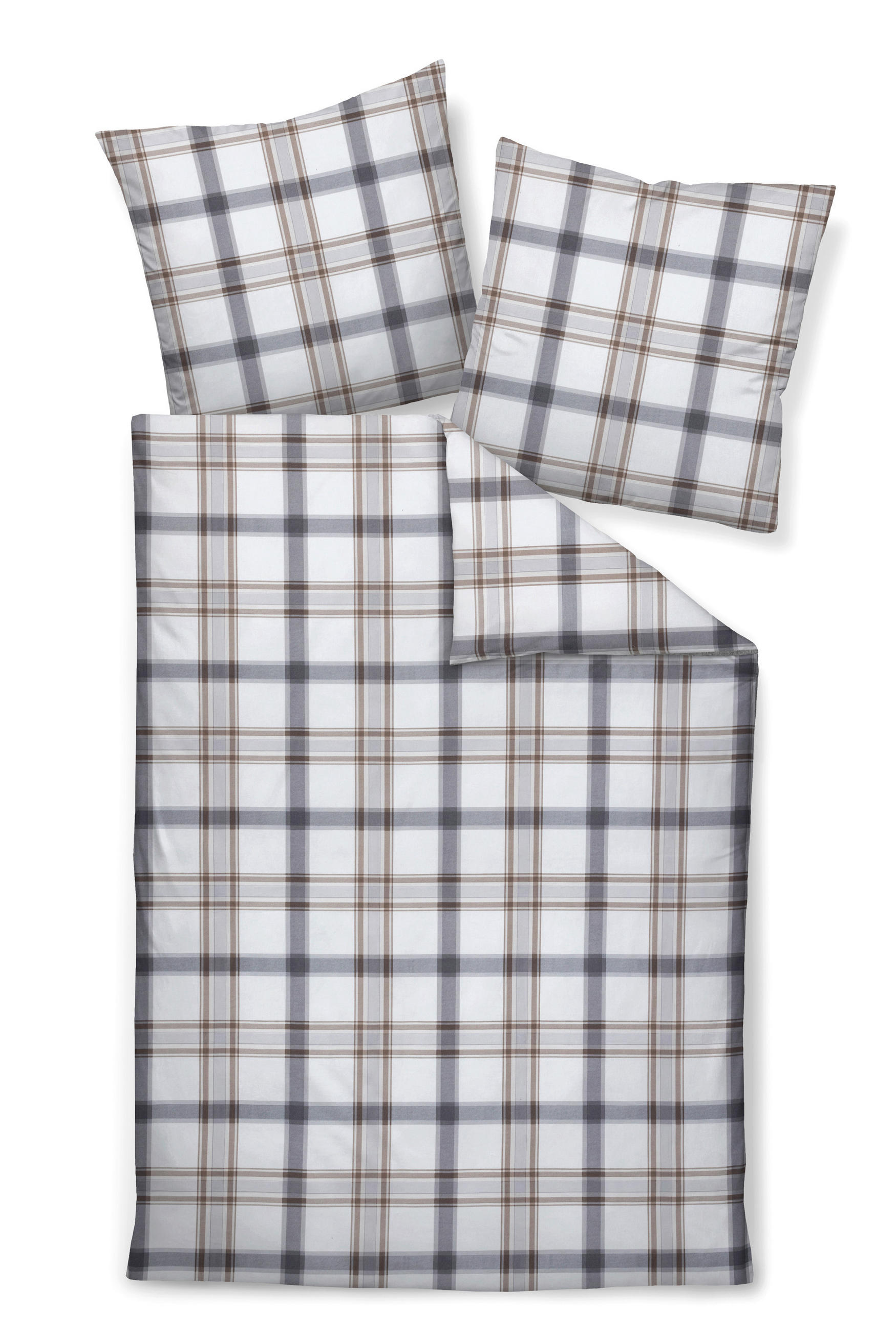 BETTWÄSCHE 135/200 cm  - Silberfarben, Design, Textil (135/200cm) - Janine