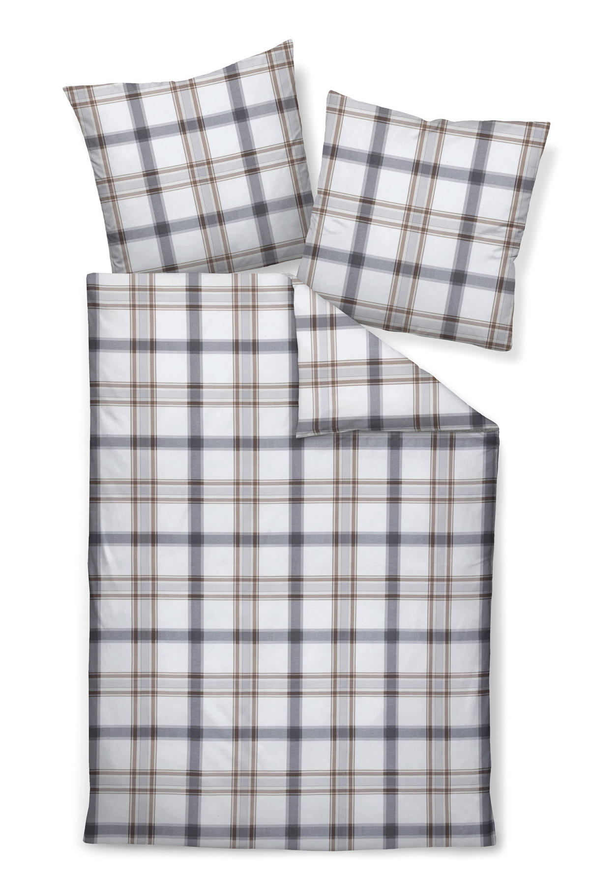 BETTWÄSCHE 135/200 cm  - Silberfarben, Design, Textil (135/200cm) - Janine