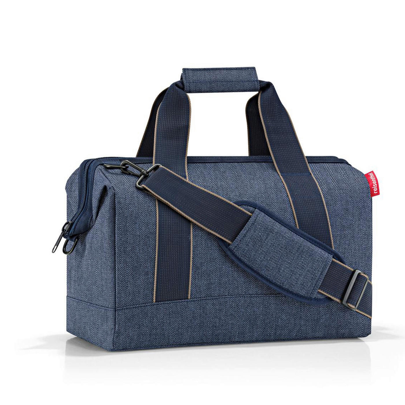 GEANTĂ DE VOIAJ - albastru închis, Basics, textil (40/33,5/24cm)