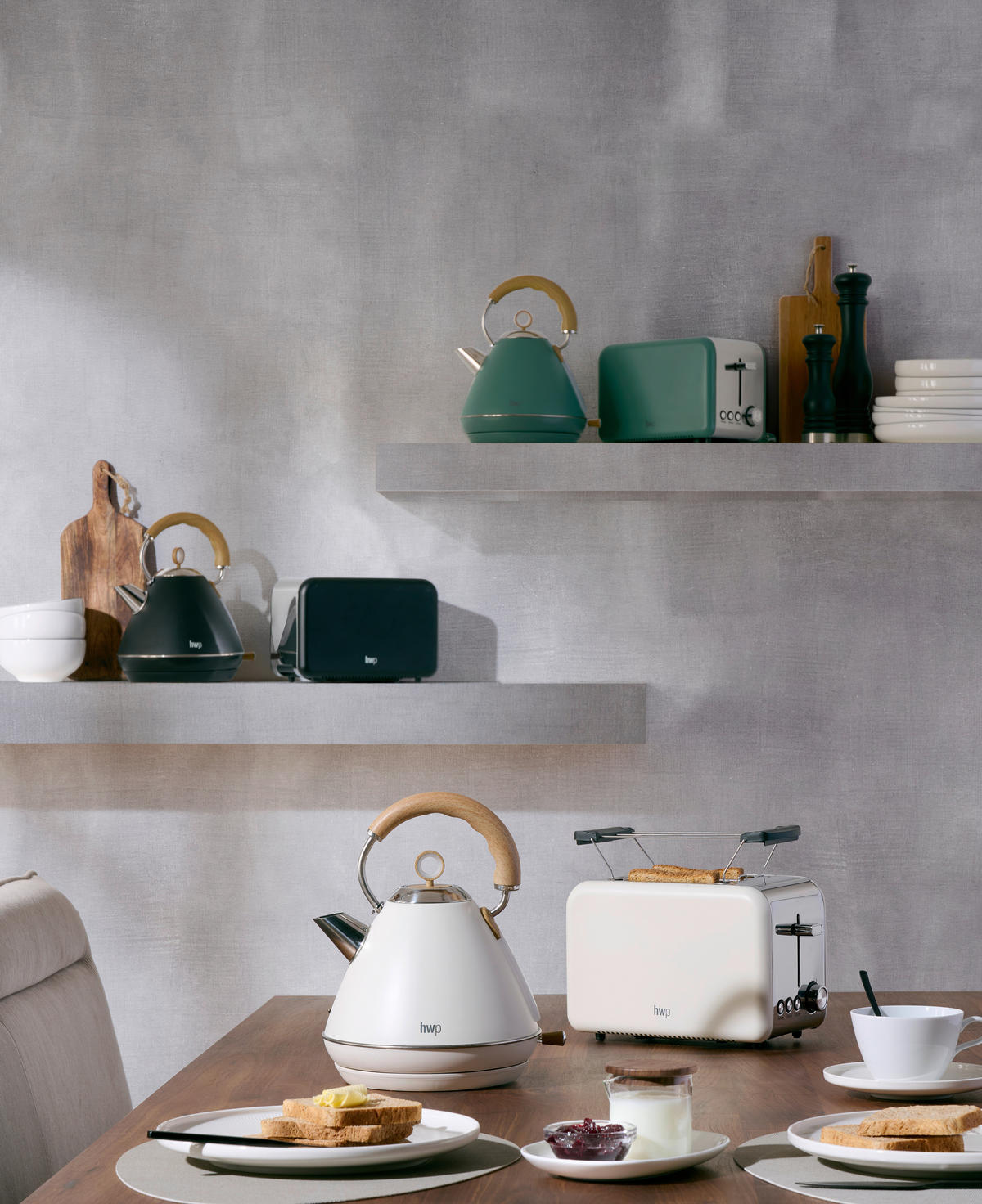KENYÉRPIRÍTÓ - krémszínű, Basics, műanyag/fém (28,5/16/18,5cm) - Homeware Profession.