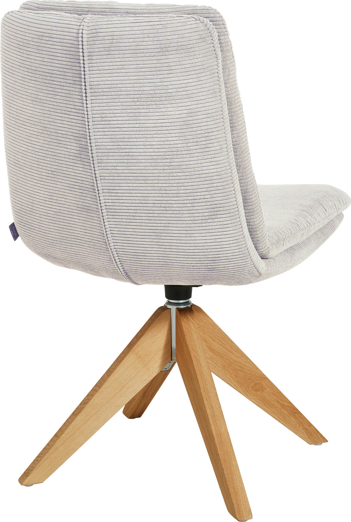 STUHL  in Cord  - Eichefarben/Hellgrau, Design, Holz/Textil (50/90/69cm) - Johann Jakob