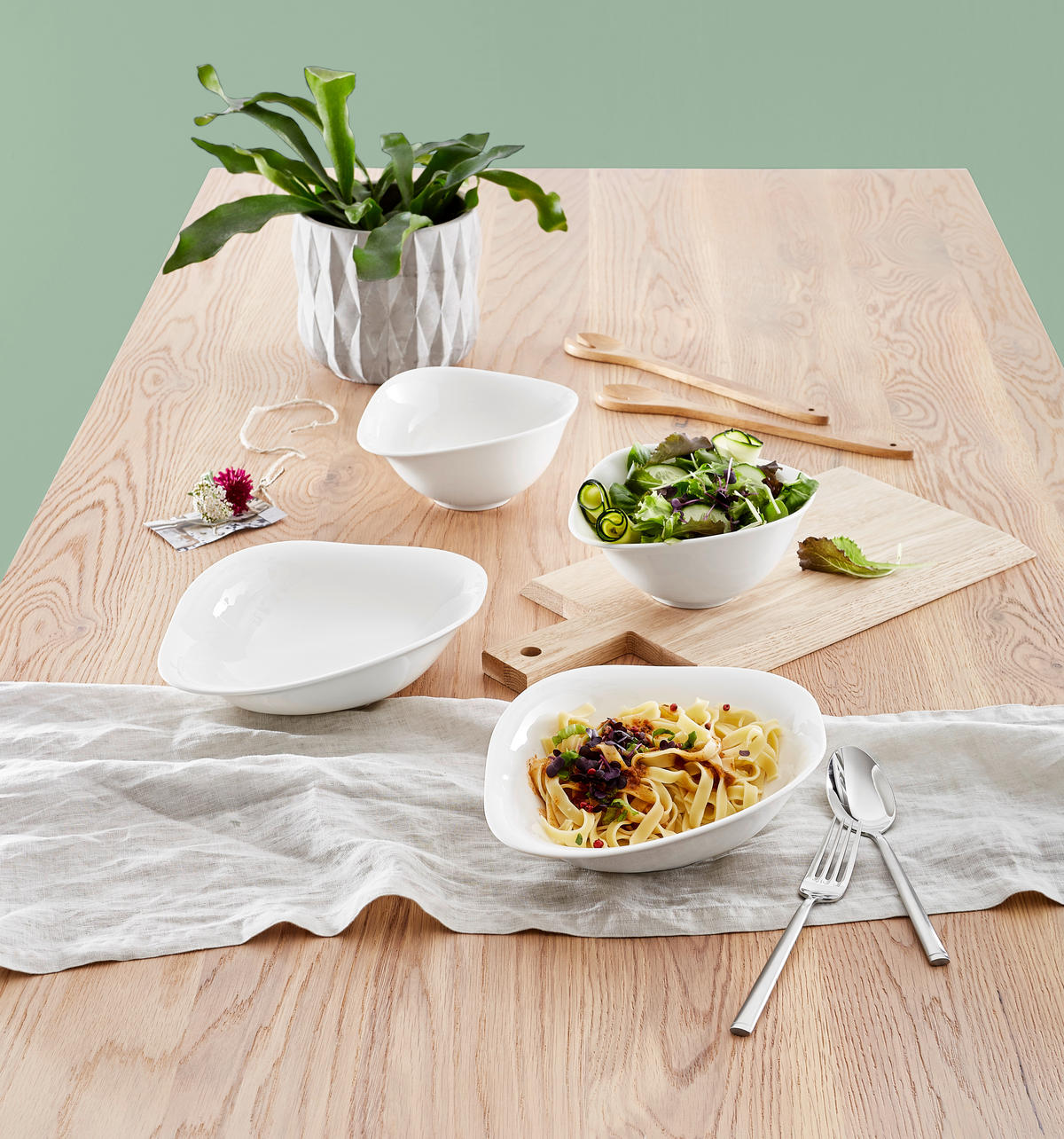 SET SERVIRE SALATĂ  - alb, Design (21/17cm) - Villeroy & Boch