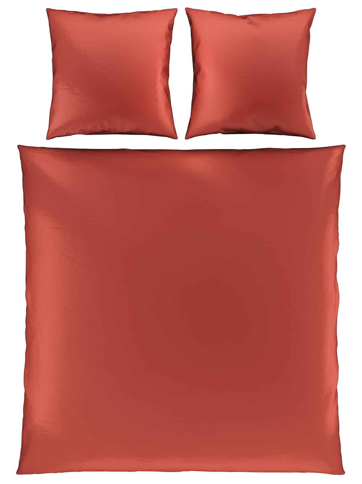 BETTWÄSCHE Segesta Satin 200/200 cm  - Terracotta, MODERN, Textil (200/200cm) - Novel