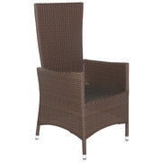 GARTENSESSEL - Braun, Design, Kunststoff/Metall (63/110/58cm) - AMBIA GARDEN