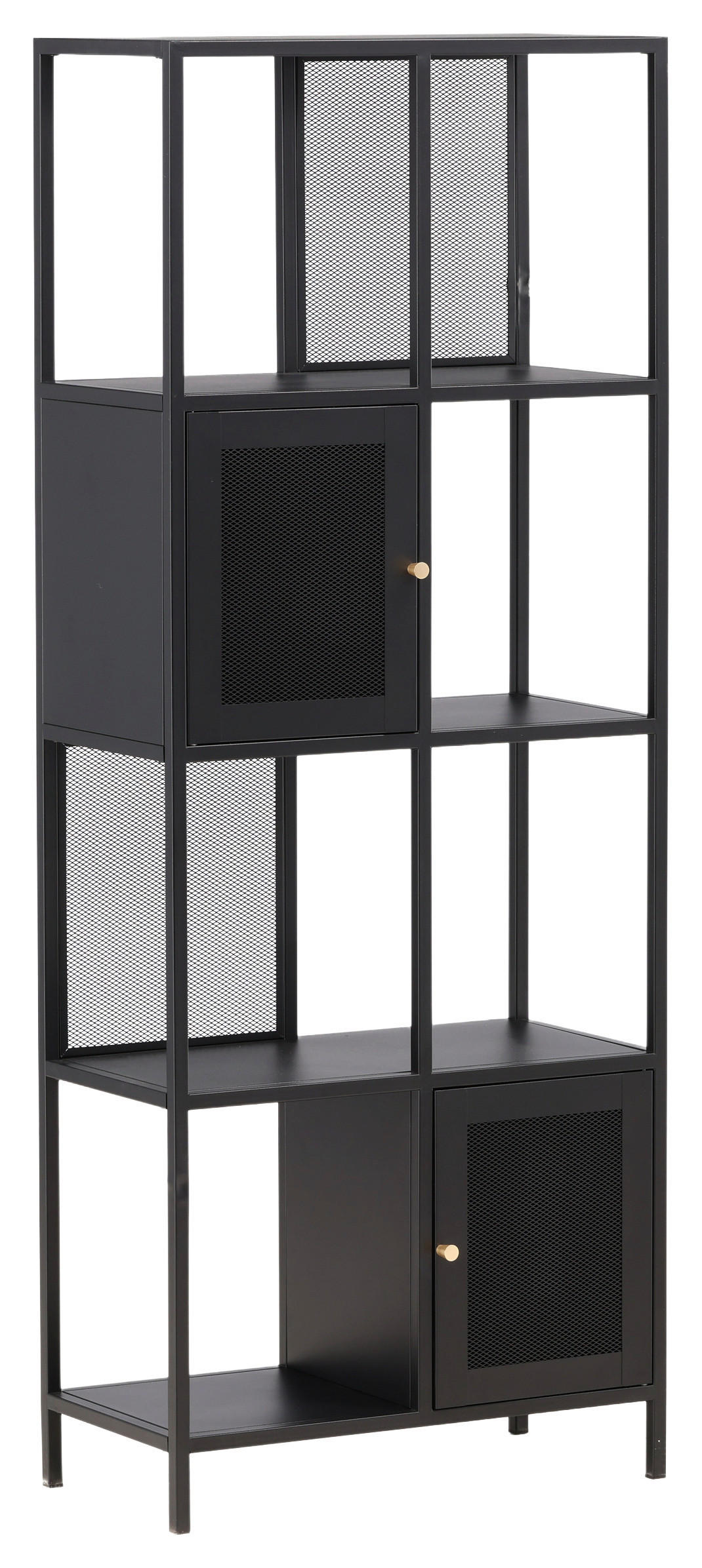 REGAL Schwarz  - Schwarz, Design, Metall (70/180/35cm) - Livetastic