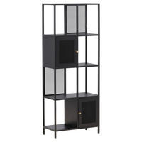 HYLLA i 70/180/35 cm svart  - svart, Design, metall (70/180/35cm) - Livetastic