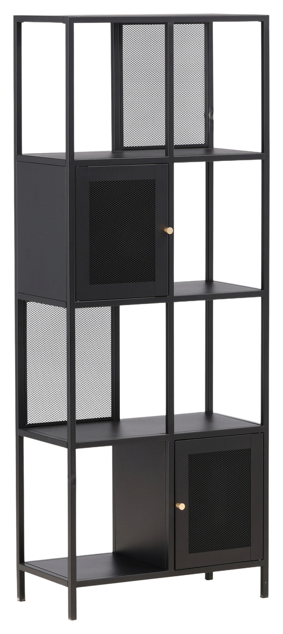 HYLLA i 70/180/35 cm svart  - svart, Design, metall (70/180/35cm) - Livetastic