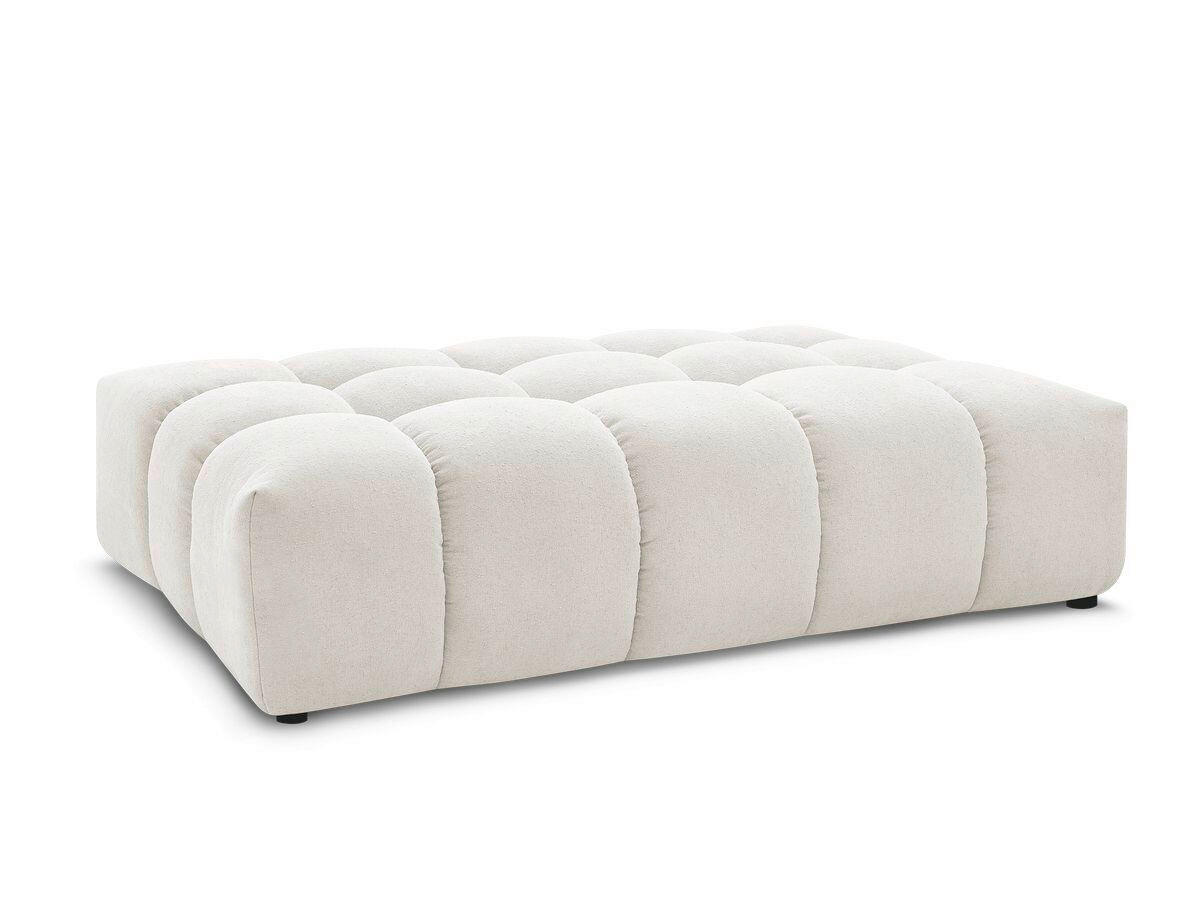 HOCKER EVEREST Struktur Weiß  - Schwarz/Weiß, MODERN, Kunststoff/Textil (166/100/40cm)