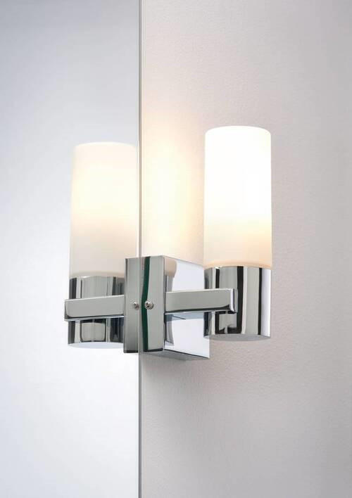 BADEZIMMER-WANDLEUCHTE Gemini   - Chromfarben, Basics, Glas/Metall (8,5/19,5/10,5cm) - Paulmann